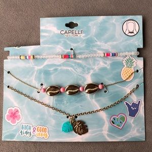 Set of 3 ~ Choker and Layered Necklaces ~ Capelli